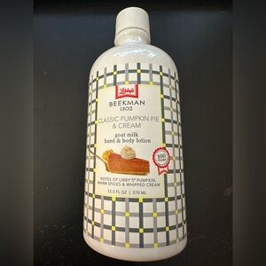 Brand New Limited Beekman 1802 Classic Pumpkin Pie & Cream hand and body lotion